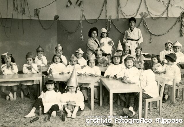 1961-62 Asilo Corriolo Andaloro Maria Tindara carnevale 